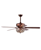 Home Accessories 52" Jasiah 3-Light Indoor Ceiling Fan Chandelier