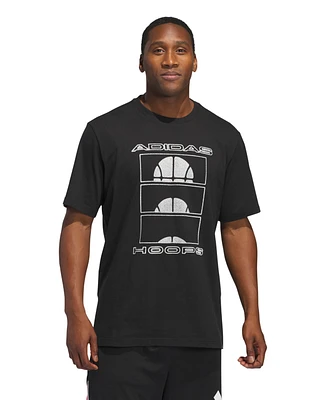 adidas Men's Ball at Sunrise Graphic Basketball T-Shirt