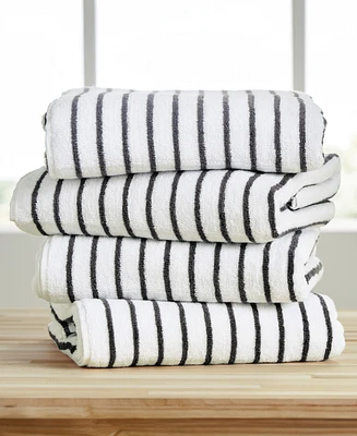 ienjoy Home Cabana Stripe Cotton Beach Towels Set, 30" x 70"