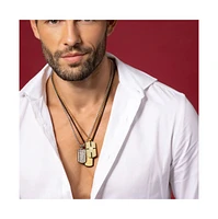 Anna Zuckerman Raylur Cross Necklace in Noir
