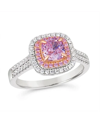 Anna Zuckerman Lucia Brilliante Ring in Argyle Pink