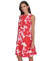 Jessica Howard Women's Floral-Print Sleeveless Shift Dress