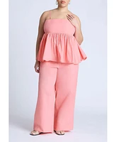 Eloquii Plus Peplum Cami Top
