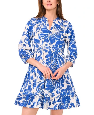 Sam & Jess Women's Cotton Printed Babydoll Dress