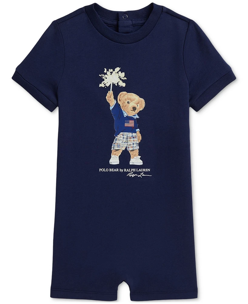 Polo Ralph Lauren Baby Boys Bear Cotton Jersey Shortall