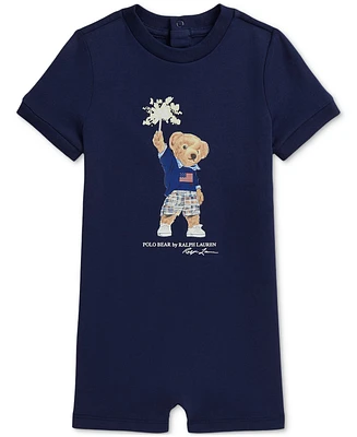 Polo Ralph Lauren Baby Boys Bear Cotton Jersey Shortall