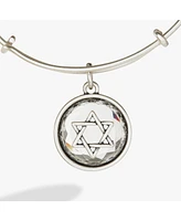 Alex and Ani Star Of David Crystal Charm Bangle Bracelet