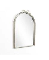 LuxenHome Ribbon Resin Frame Arch Rectangle Accent Wall Mirror