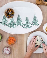 Vietri Lastra Holiday Small Oval Platter