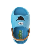 Sesame Street Toddler Boys Cookie Monster Waterproof Backstrap Sandals