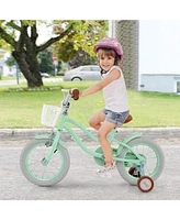 16 Inch Kids Bike with Adjustable Seat and Bell for Kids 3-8 Years Olds