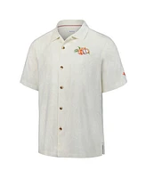 Tommy Bahama Men's White Milwaukee Brewers Grand Slam Bay Camp Button-Up Shirt