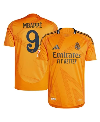Adidas Men's Kylian Mbappe Orange Real Madrid 2024/25 Away Authentic Jersey