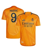 Adidas Men's Kylian Mbappe Orange Real Madrid 2024/25 Away Authentic Jersey