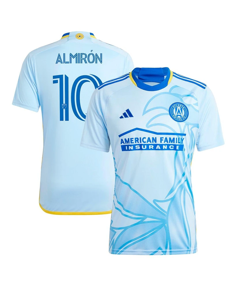 Adidas Men's Miguel Almiron Light Blue Atlanta United Fc 2024 The Resurgens Kit Replica Player Jersey