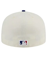 New Era Men's Cream Texas Rangers Chrome 59FIFTY Fitted Hat