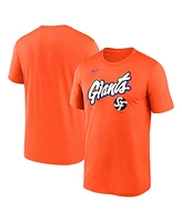 Nike Men's Orange San Francisco Giants 2025 City Connect Team Phrase Legend Performance T-Shirt