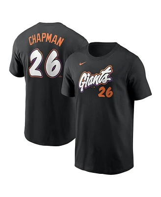Nike Men's Matt Chapman Anthracite San Francisco Giants 2025 City Connect Fuse Name Number T-Shirt