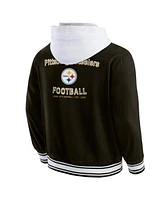 Fanatics Men's Black Pittsburgh Steelers Full-Snap Hoodie Jacket