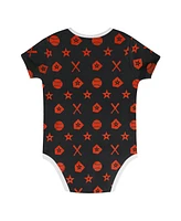 Outerstuff Infant 2-Piece Black Baltimore Orioles On Deck Diaper Cover Set