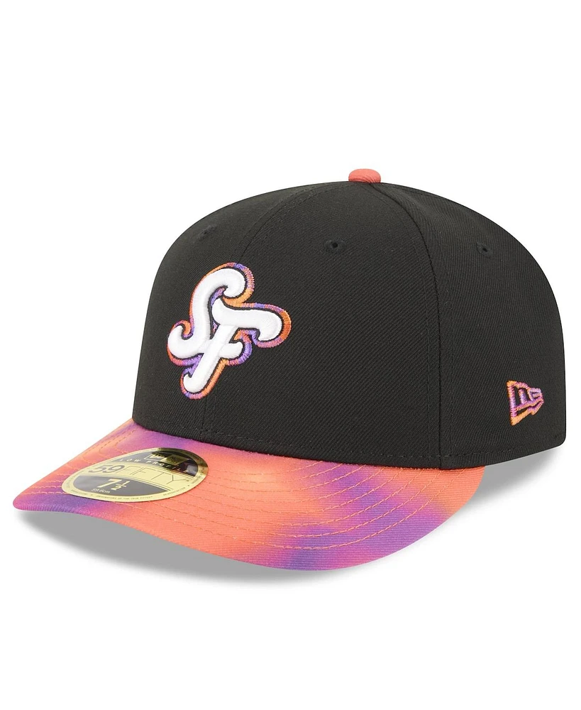 New Era Men's Black/Orange San Francisco Giants 2025 City Connect Low Profile 59FIFTY Fitted Hat