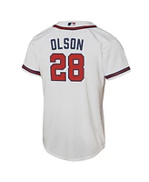 Nike Big Boys and Girls Matt Olson White Atlanta Braves Home Replica Player Jersey