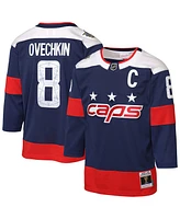 Mitchell & Ness Big Boys and Girls Alexander Ovechkin Navy Washington Capitals 2018 Nhl Stadium Series Power Play 2.0 Player Jersey