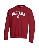 Champion Men's Crimson Indiana Hoosiers Arch Over Logo Pullover Sweatshirt
