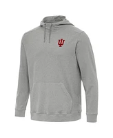 Antigua Men's Heather Indiana Hoosiers Cloud Pullover Hoodie