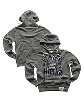 Roots Of Fight Men's Allen Iverson Gray Georgetown Hoyas Tri-Blend Pullover Hoodie
