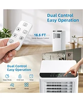 8000 Btu 3-in-1 Portable Air Conditioner for 250 Sq.ft with Remote Control