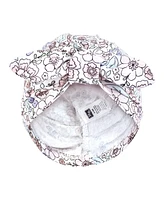 Hudson Baby Baby Girls Hudson Turban Cotton Headwraps, So Pretty Flower, 0-24 Months