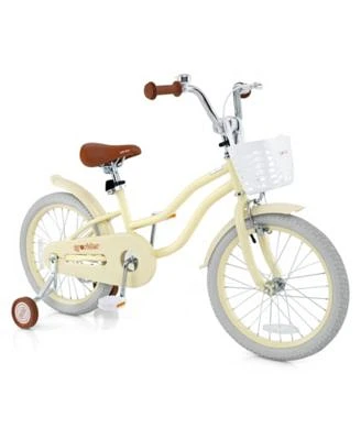 18 Inch Kids Bike Adjustable With Training Wheels Ages 3 8 Years Olds