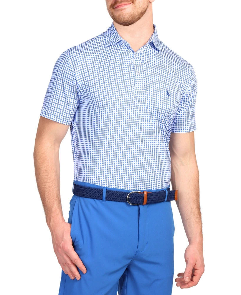 Tailorbyrd Men's Roll the Dice Printed Performance Polo