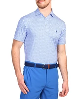 Tailorbyrd Men's Roll the Dice Printed Performance Polo