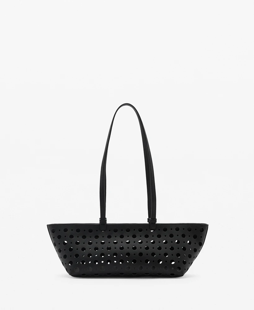 Mango Women's Die-Cut Shoulder Bag