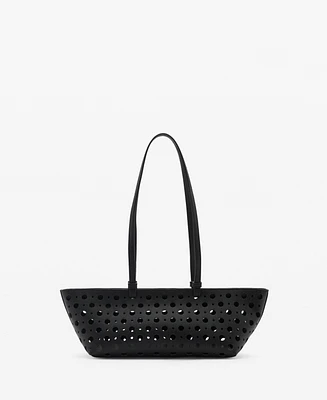 Mango Women's Die-Cut Shoulder Bag