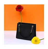Women's Classic Companion Black Hand Bag