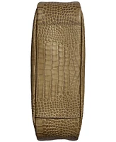 Donna Karan New York Quogue Embossed Croco Leather Small Hobo Shoulder Bag