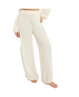 Lscn by Lascana Women's High Waisted Wide Leg Pants