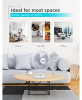 Black+Decker Desk Fan for Home and Office, 12” Fan with 3 Speed Settings, Oscillating Portable Fan for Office Desk, Table Top and Kitchen Table