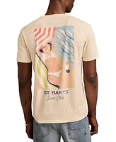 Lucky Brand Men's St. Barts Swim Club Short Sleeve Crewneck Graphic T-Shirt