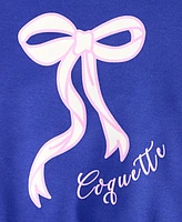 With Jules Big Girls Bow-Graphic Zip Hoodie