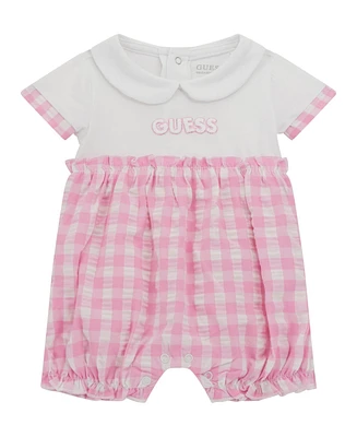 Guess Baby Girls Seersucker One Piece
