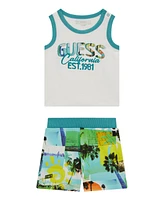 Guess Baby Boys 2-Piece Tank Top and Shorts Set