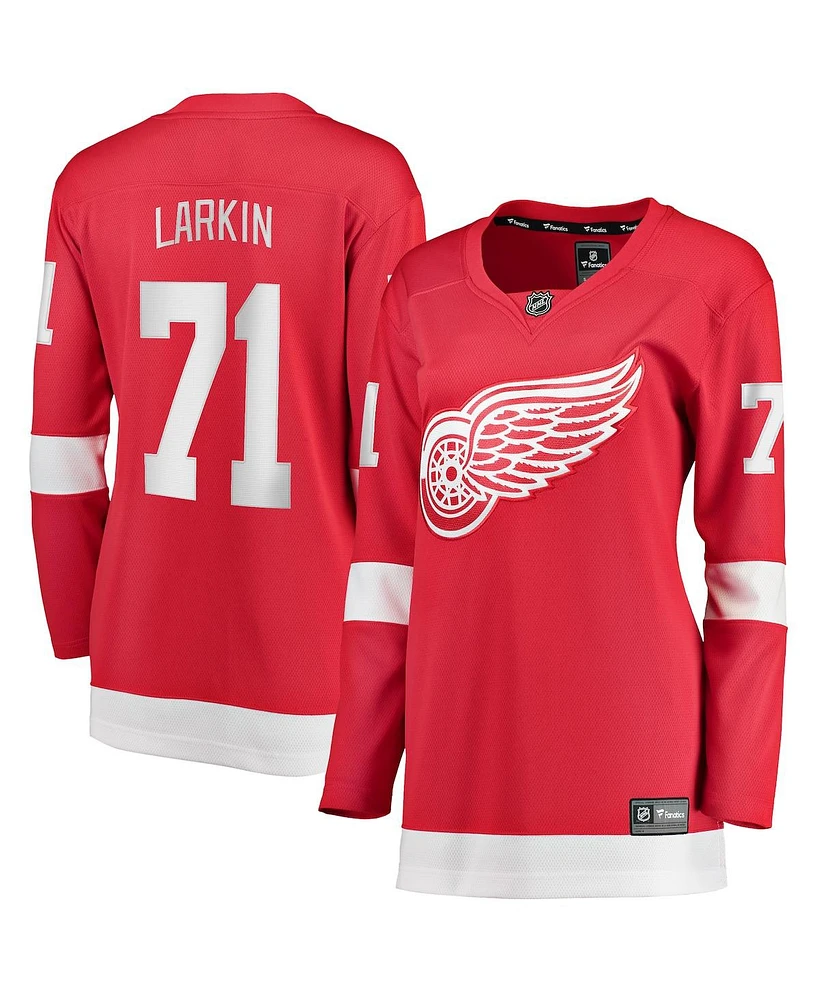 Fanatics Women's Dylan Larkin Red Detroit Red Wings Home Premier Breakaway Player Jersey