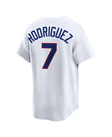 Nike Men's Ivan Rodriguez White Texas Rangers Throwback Cooperstown Collection Limited Jersey