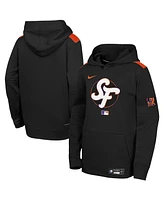 Nike Big Boys and Girls Black San Francisco Giants 2025 City Connect Authentic Collection Performance Pullover Hoodie