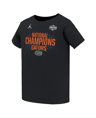 Jordan Toddler Black Florida Gators 2025 Ncaa Men's Basketball National Champions Locker Room T-Shirt