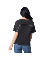 Starter Women's Black San Francisco Giants Game Day V-Neck T-Shirt